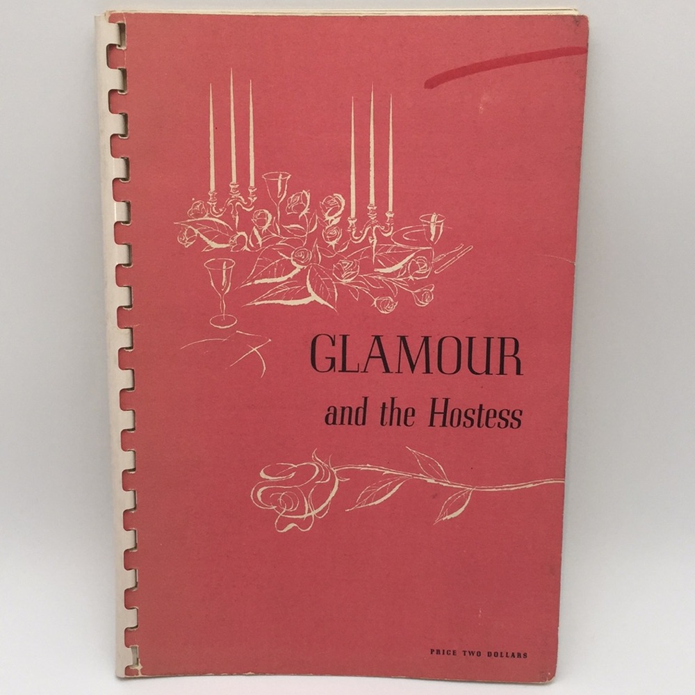 Vintage Glamour and the Hostess 1960s Marie Holmes Chatelaine Spiral Bound Book